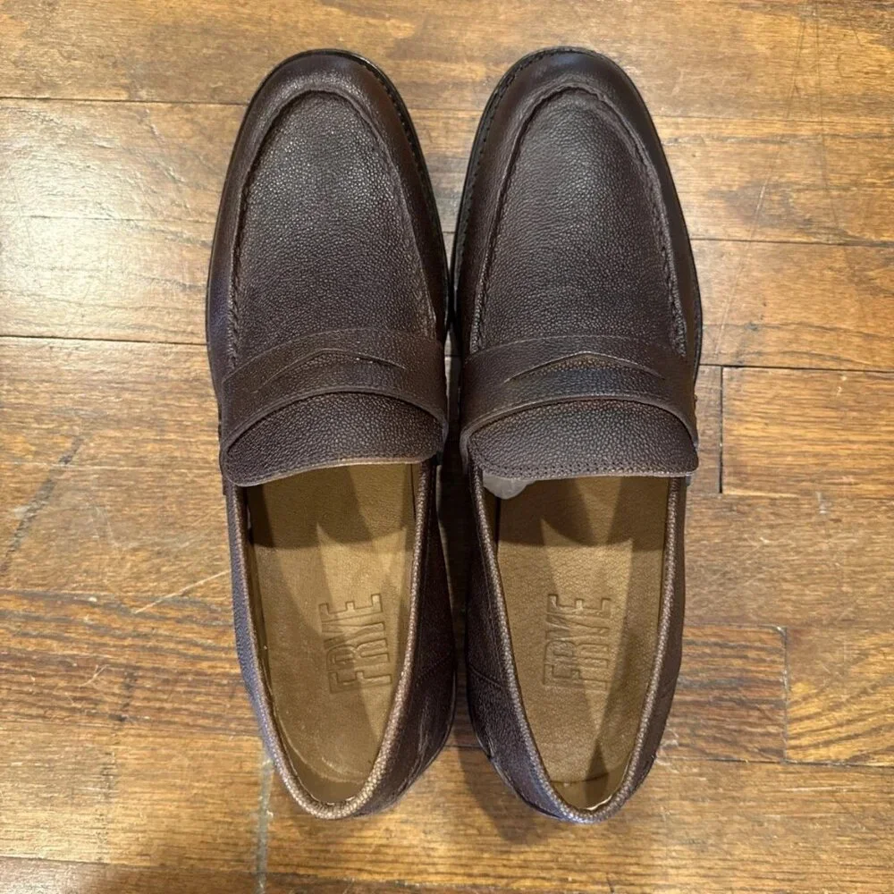 Frye Mens Loafers - Tyler Penny - Whiskey - 10.5 - Brand New - Picture 1 of 8